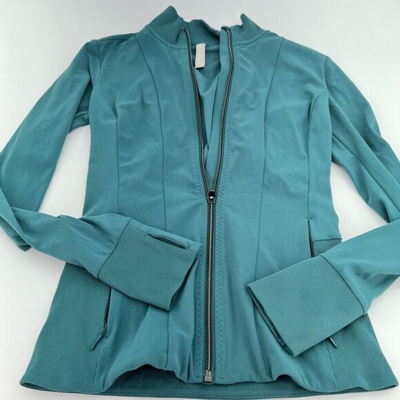 Athleta Green Shanti Full Zip Jacket Size XS - Picture 1 of 5